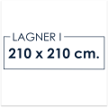 Lagen i 210x210 cm