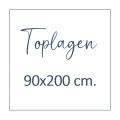 Toplagen 90x200 cm.
