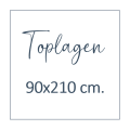 Toplagen 90x210 cm.