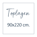 Toplagen 90x220 cm.
