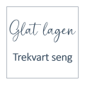 Glat lagen til trekvartseng