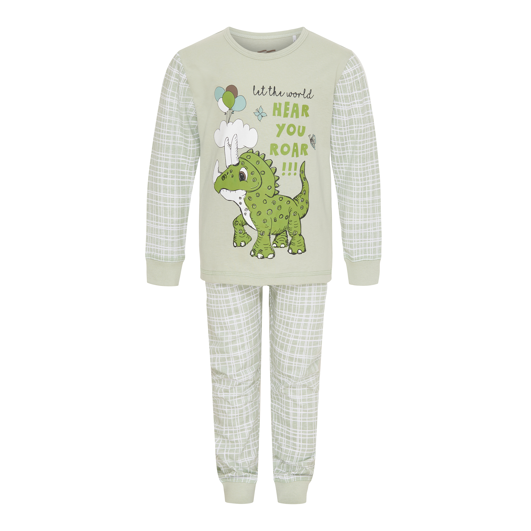 Børne pyjamas med dinosaurus motiv bukser