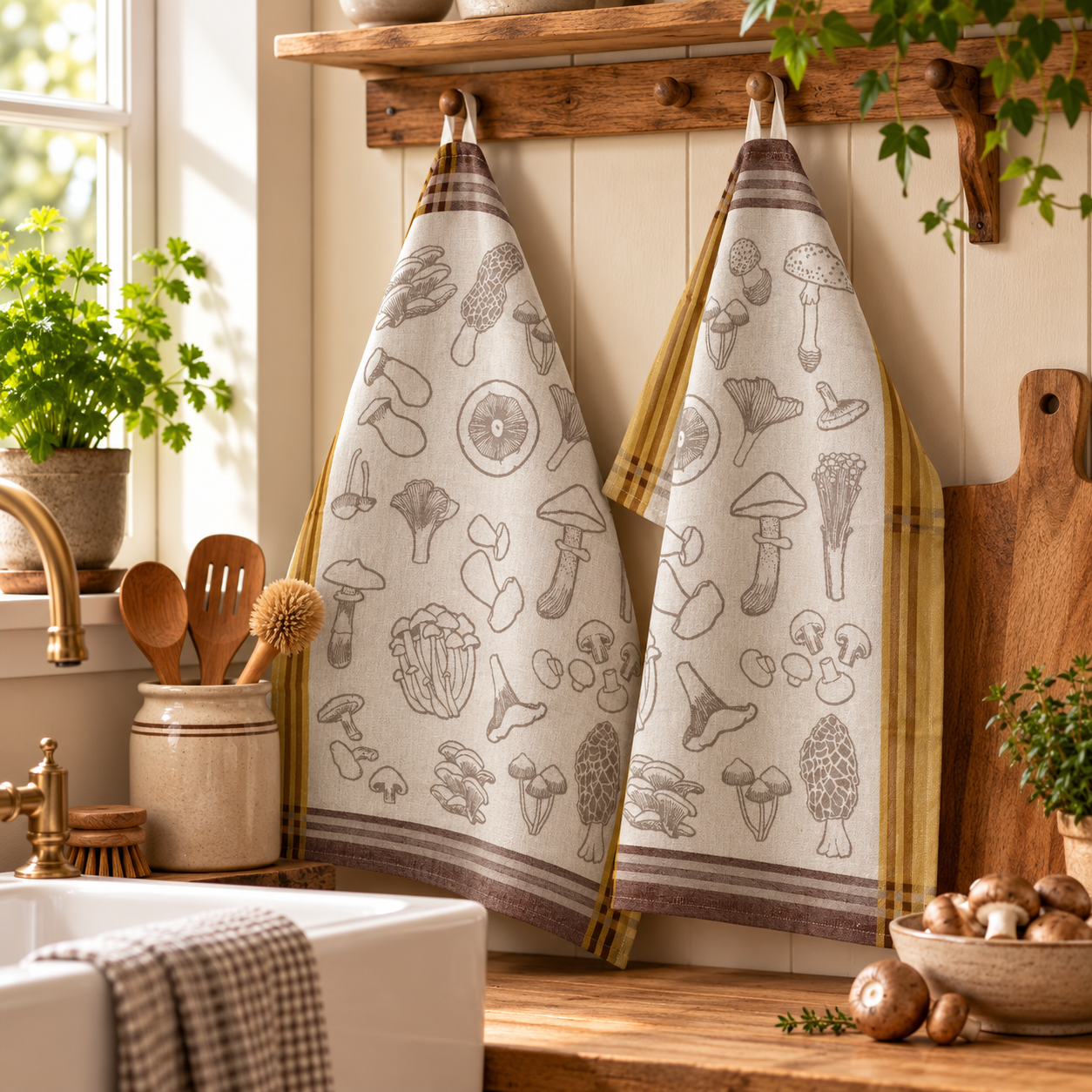 Viskestykke, Forage, Gul, 50x70cm, Bomuld, Lasa