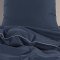 bySKAGEN Senget�j - Christina - Bomuld, M�rkebl� med lysebl� piping