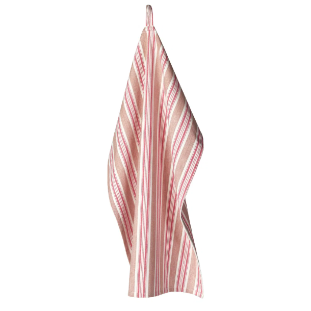 Viskestykke 50x70cm bomuld, Rosa farvede striber, SP