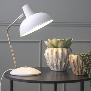 Bordlampe, Hood, Hvid