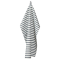 Viskestykke, Bl�/M�rkebl� striber, 50x70cm, bomuld, SP