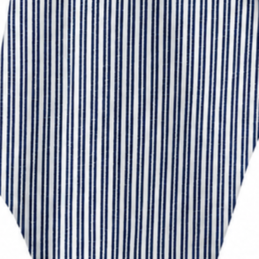 Viskestykke, M�rkebl�/Hvide striber, 50x70cm, bomuld, SP
