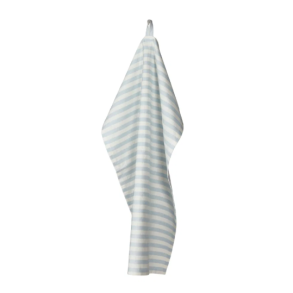 Viskestykke, Lysebl�/Hvid stribet, 50x70cm,, bomuld, SP