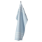 Viskestykke, Lysebl� m/ brede melange hvide striber, 50x70 cm, bomuld, SP