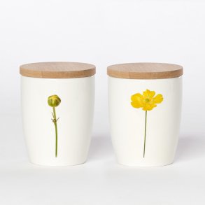 Krus med Bambusl�g, Sm�rblomst, 24 cl.