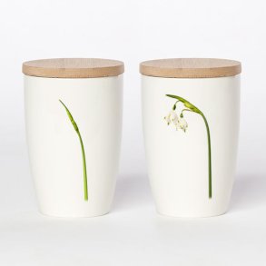 Krus med Bambuslg, Dorthealilje, 36 cl.