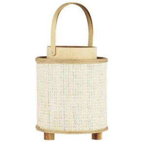 Lanterne m/papirside og glasindsats, Vista rund, glasindsats :7,5 cm, IBL