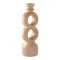 R�m� lysestage i brun keramik � H30,5 cm