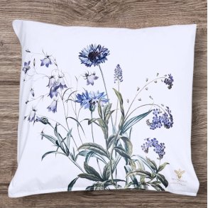 Pudebetrk, Blue flower garden, 60x63 cm, Jim Lyngvild