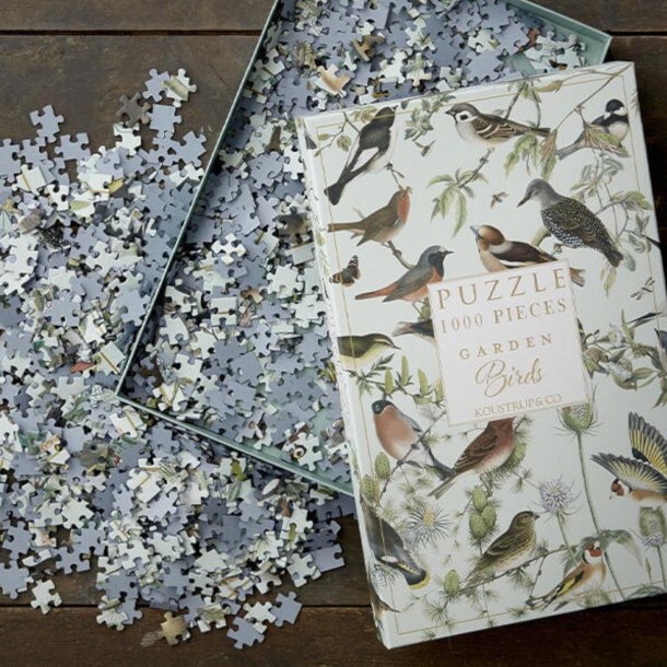 Puslespil, Garden Birds, 1000 brikker.