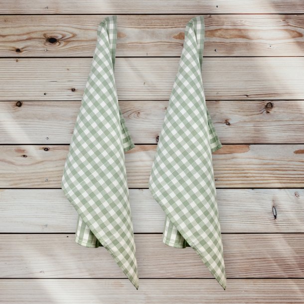 Viskestykke, K�kkentern, Lysegr�n, 50x70cm, bomuld