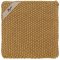 Grydelap Mynte - Mustard strikket 22x22 cm.