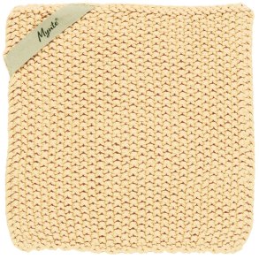 Grydelap Mynte - Lemonade strikket 22x22 cm.