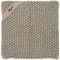 Grydelap Mynte - Sand strikket 22x22 cm.