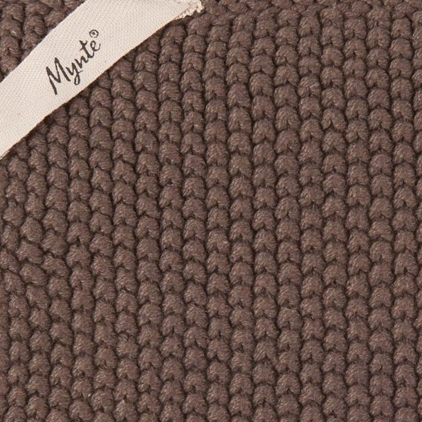 Grydelap Mynte - Soil strikket 22x22 cm.