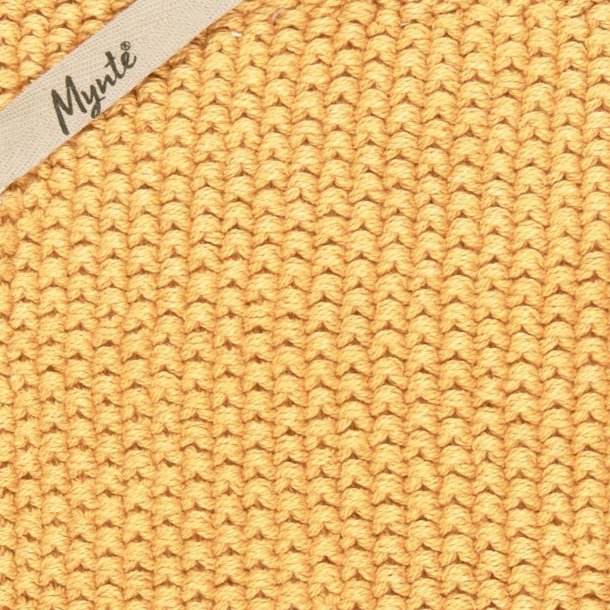 Grydelap Mynte - Wheat Straw strikket 22x22 cm.