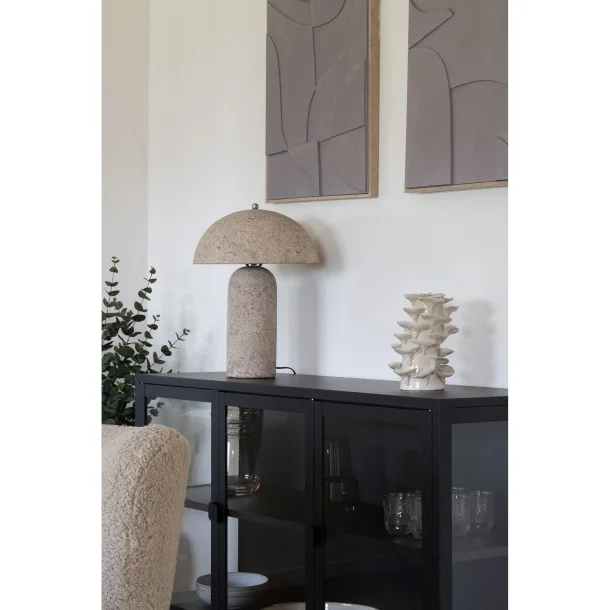 Falster bordlampe i Stone � Papmach� lampe, E27