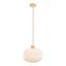 Sams� pendellampe i hvidt glas og tr� � �30 cm, E27