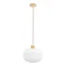 Sams� pendellampe i hvidt glas og tr� � �30 cm, E27