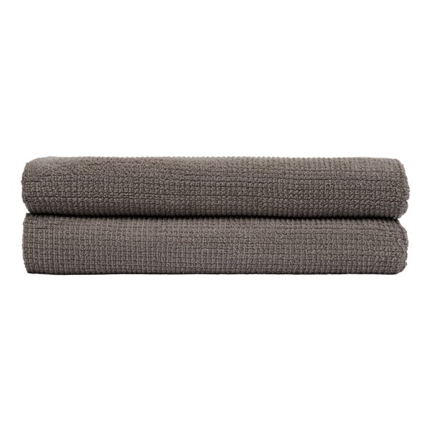 Hndklde, Organic Club, Mrkegr, GOTS, 50x100 cm (Håndklæde)