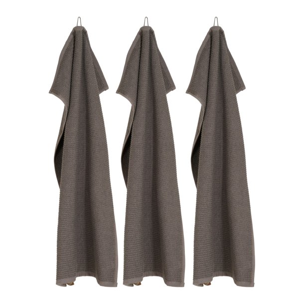 Hndklde, Organic Club, Mrkegr, GOTS, 50x100 cm (Håndklæde)