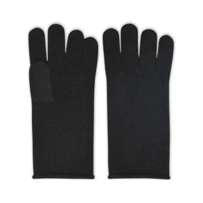 Strikhandsker, One size, Black, Cashmere, Frau