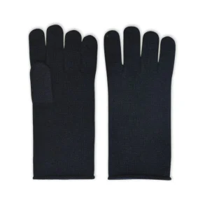 Strikhandsker, One size, Navy, Cashmere, Frau