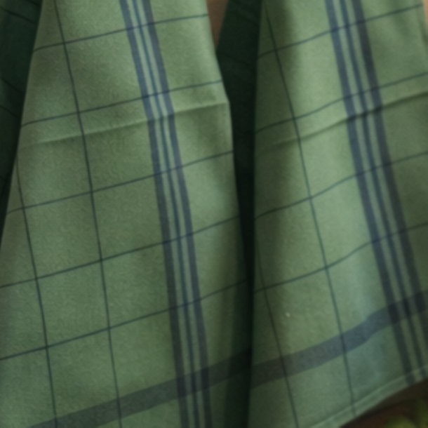 Viskestykke, Sette, M�rkegr�n, 50x70cm