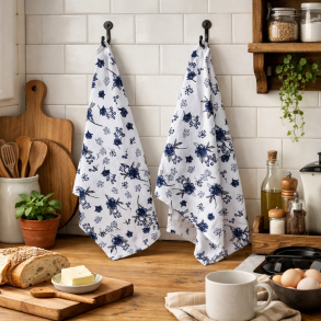 Viskestykke, Rocca flower, 50x70 cm, Bomuld