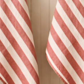 Viskestykke, Effi, Stribet Rosa, 50x70 cm, Bomuld, Lasa