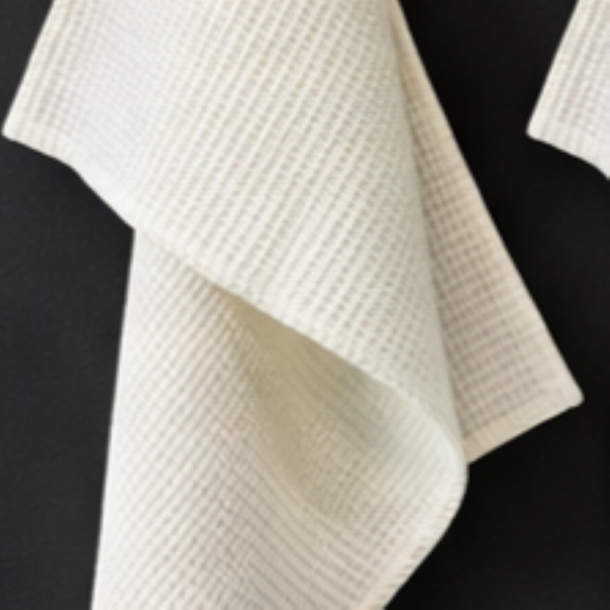 Viskestykke, Vaffelv�vet, Off-white, 50x70cm, bomuld