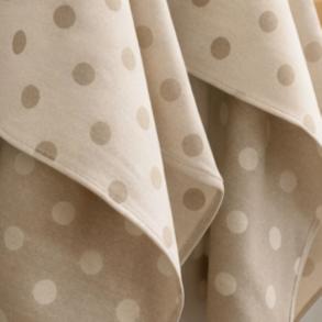 Viskestykke, Spot, Sand/natur, prikket, 50x70cm, bomuld