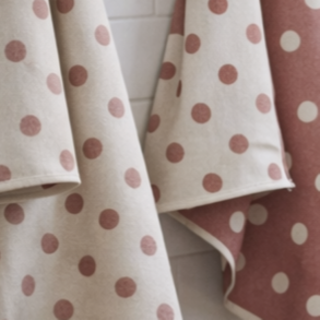 Viskestykke, Spot, M�rker�d, prikket, 50x70cm, bomuld, Lasa