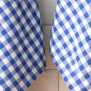 Viskestykke, K�kkentern, Bl�, 50x70cm, bomuld