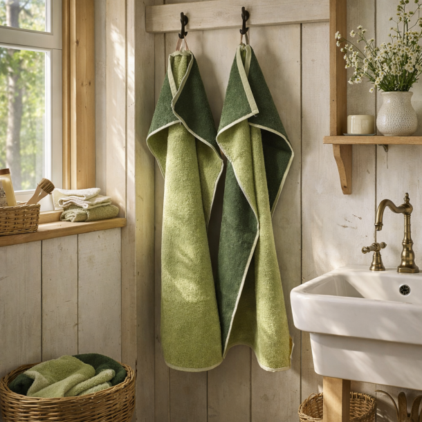 H�ndkl�de, Double, Lys gr�n/ M�rk gr�n