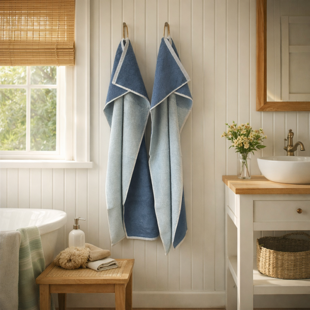 H�ndkl�de, Double, Lys bl�/ M�rk bl�