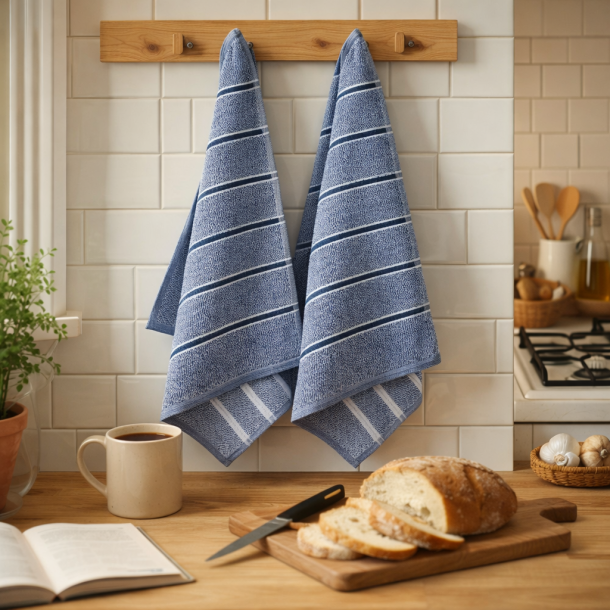 K�kken- og g�steh�ndkl�de, Check Bl�