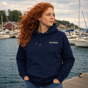 Hoodie � H�ndtrykt komfort med karakter