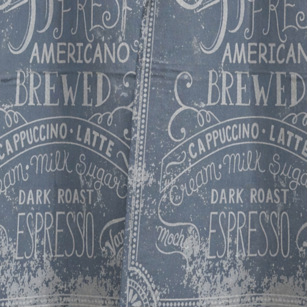 Viskestykke, Coffee Fresh, Bl�lige Nuancer, 50x70cm, bomuld