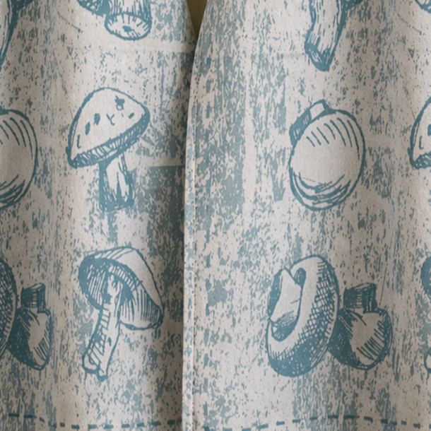 Viskestykke, Fungi, Bl�gr�nne Nuancer, 50x70cm, bomuld