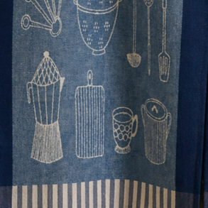 Viskestykke, Cucina, Bl�lige Nuancer, 50x70cm, bomuld