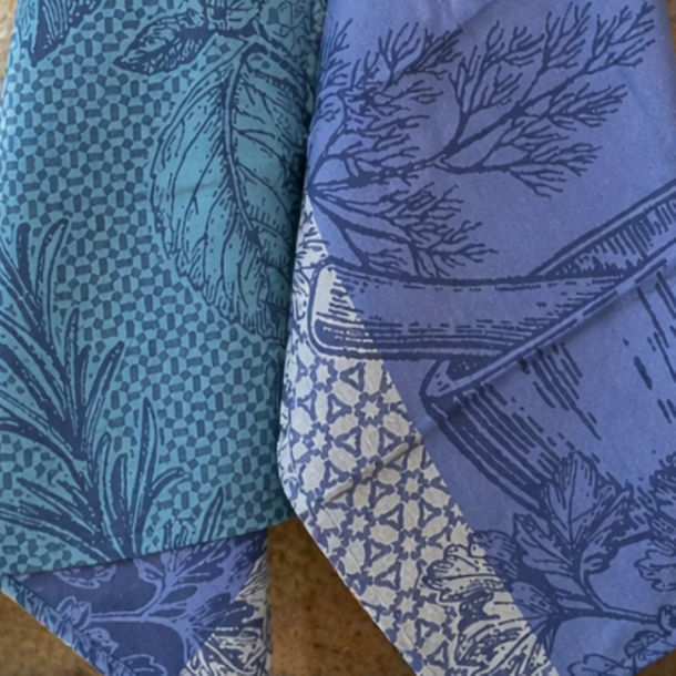 Viskestykke, Aroma, Lilla/Turquoise, 50x70cm, 100% Bomuld