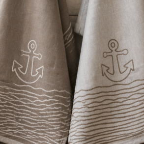 Viskestykke, Nautilus, M�rk Sand, 50x70cm, Lasa