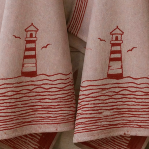 Viskestykke, Nautilus, R�d, 50x70cm, Lasa